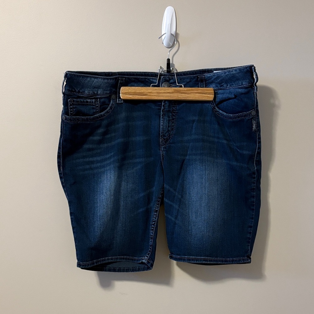 Silver Jeans Deep Indigo Jean Shorts